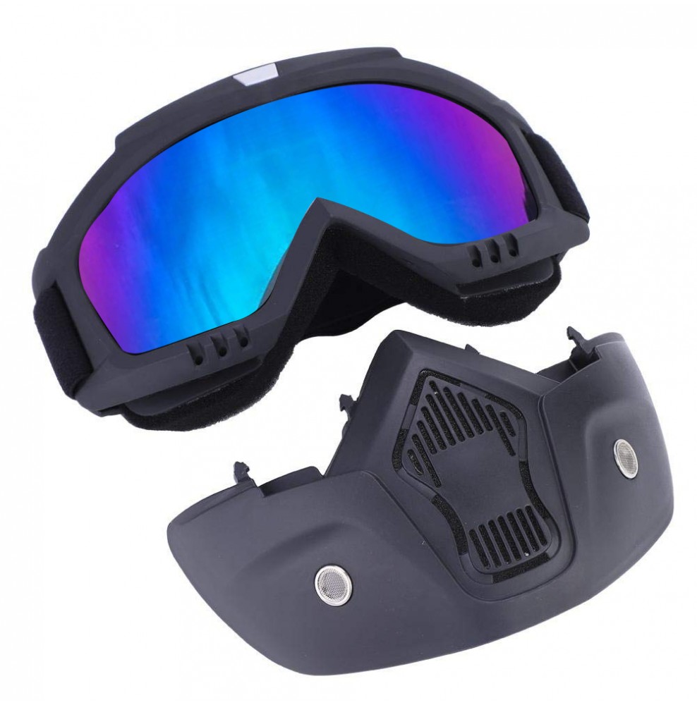 Gafas Protectoras Ajustable para Moto, Máscara lentes Antivaho