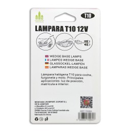 lampara t10  12v coche