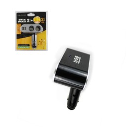 twin socket adaptador